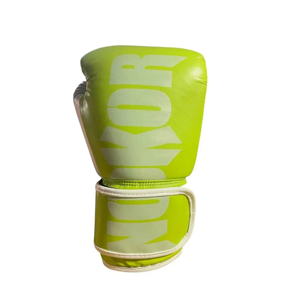 Nokor Gloves: Neon Green/White Overstrike (TEST)